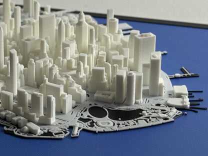 Downtown Manhattan, NYC 1:10k Scale City Model