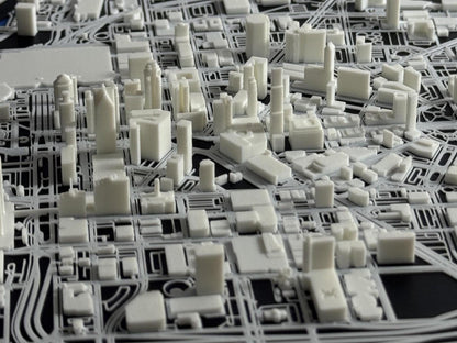 Detroit 1:10k Scale City Model