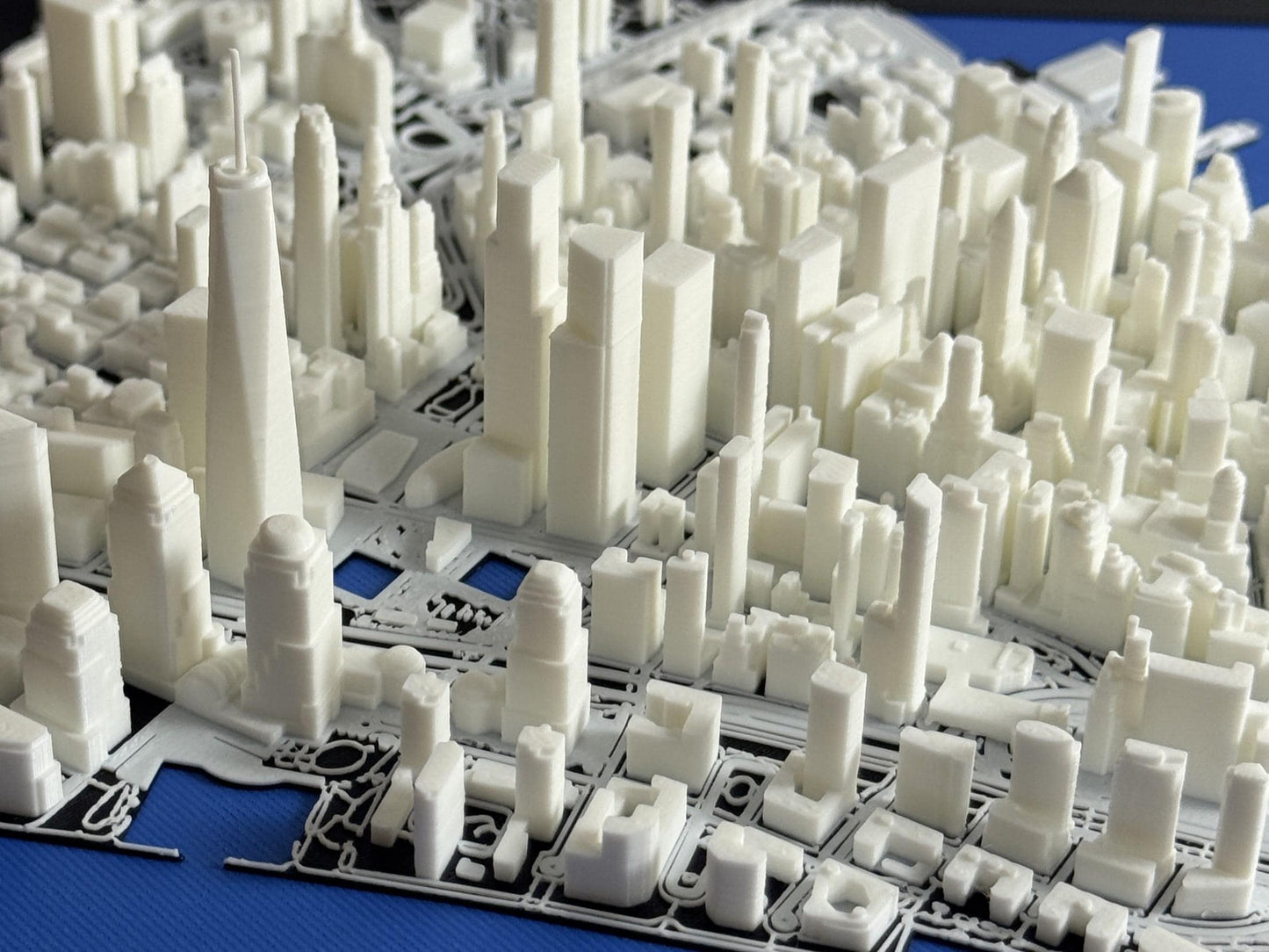 Downtown Manhattan, NYC 1:10k Scale City Model