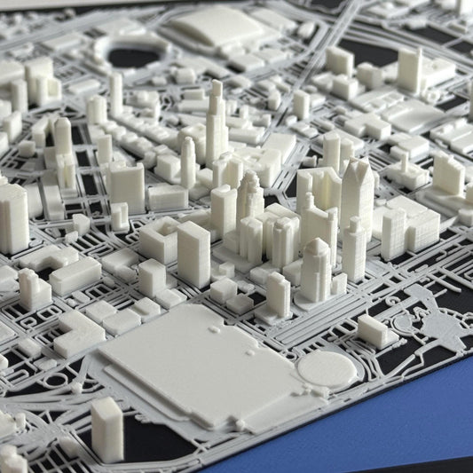 Detroit 1:10k Scale City Model