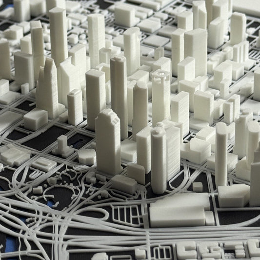 Houston 1:10k Scale City Model