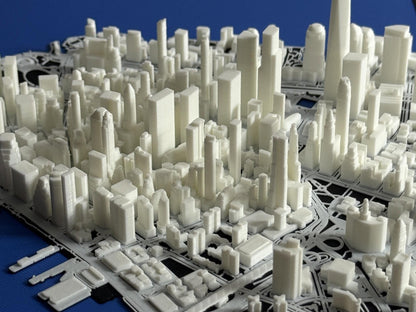 Downtown Manhattan, NYC 1:10k Scale City Model