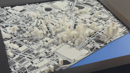Detroit 1:10k Scale City Model